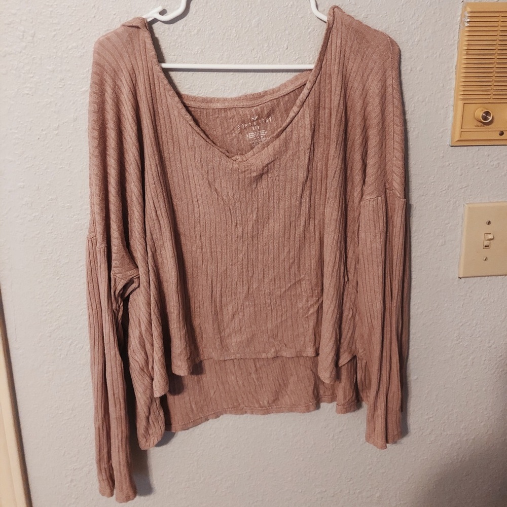 American eagle soft cropped sweater